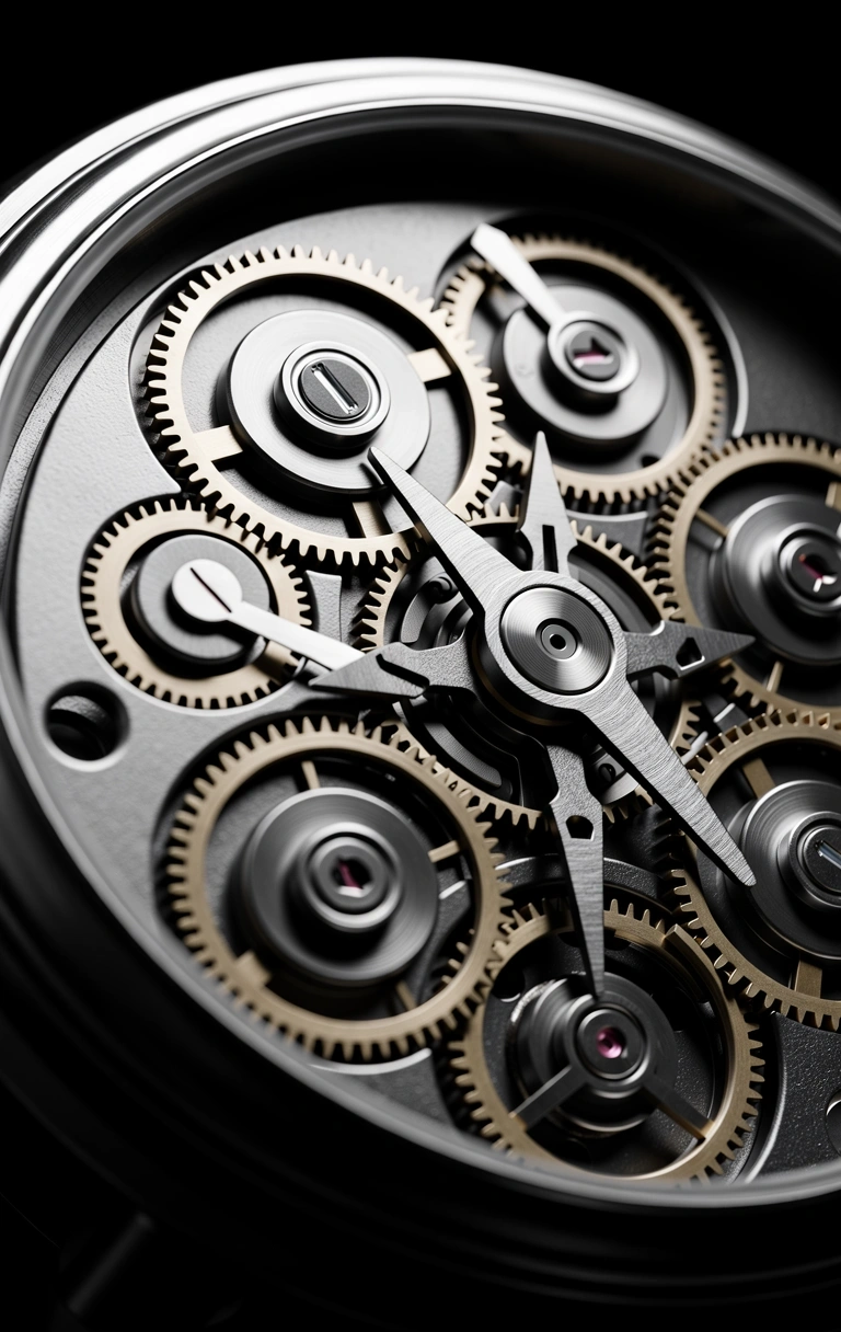 Technical macro detail of mechanical components